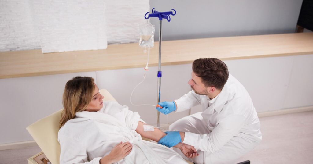 IV Hydration in Keizer OR with a patient receiving intravenous fluids